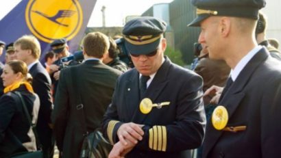 18.000 de pasageri sunt afectaţi joi de greva piloţilor din Germania