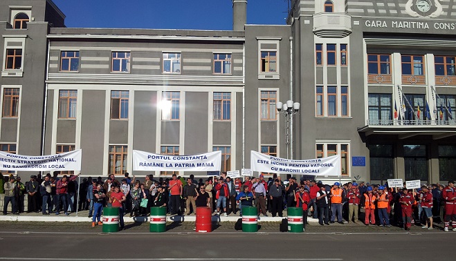 Vor fi proteste în Portul Constanţa şi săptămâna viitoare
