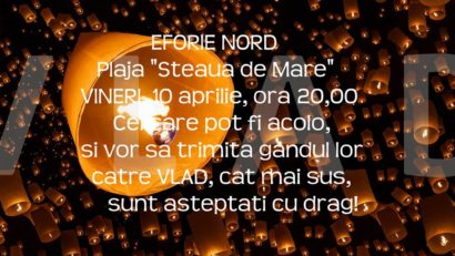 Lansare de lampioane pentru marinarul dispărut