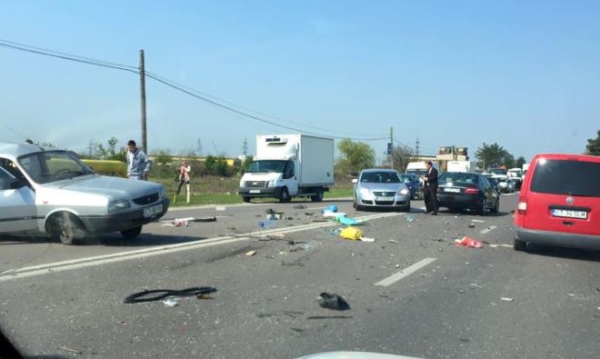 FOTO: Accident rutier grav pe bulevardul I.C. Brătianu (UPDATE)