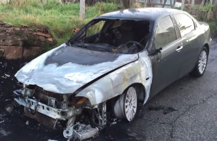 Maşină incendiată la TULCEA