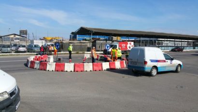 Atenţie şoferi! A fost amplasat un nou sens giratoriu în Constanţa