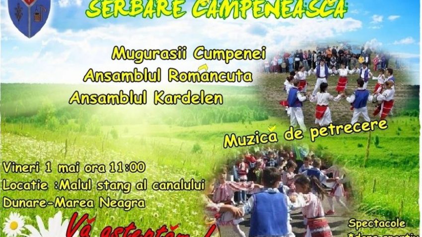 Serbare câmpenească, de 1 Mai, la Cumpăna