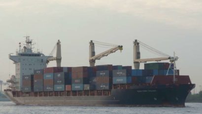 Năvă gigant în Portul Constanţa