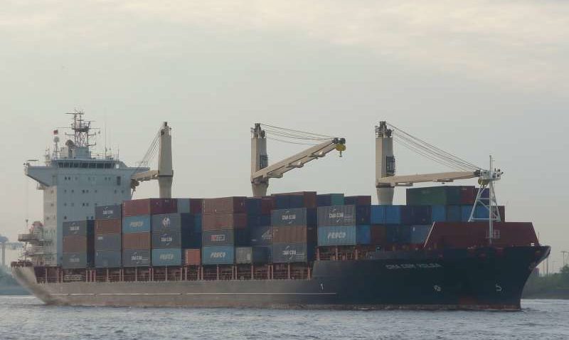 Năvă gigant în Portul Constanţa