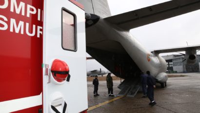 O aeronavă a Forţelor Aeriene Române a decolat cu pacienții răniți de la Petromidia către Germania