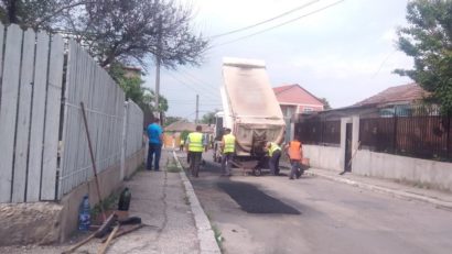 Mai multe străzi din Medgidia, în plină asfaltare