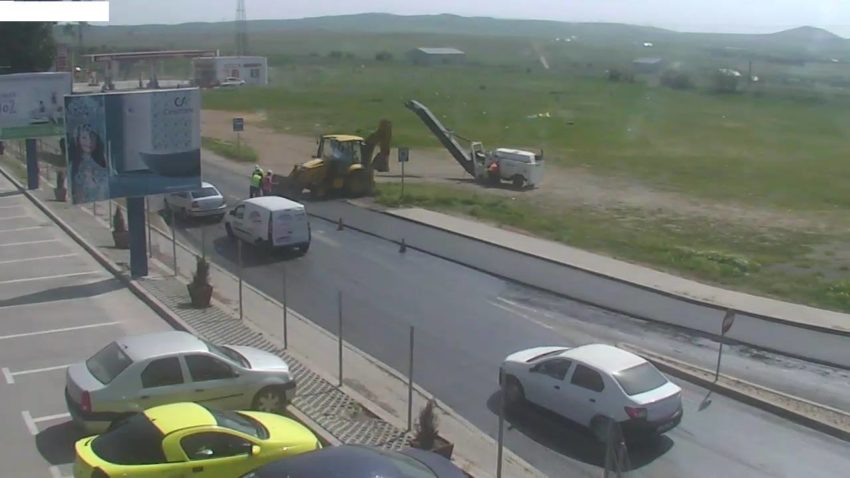 Lucrări stradale în Tulcea