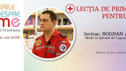 Lecţie gratuită de prim ajutor, pentru părinţii constănţeni