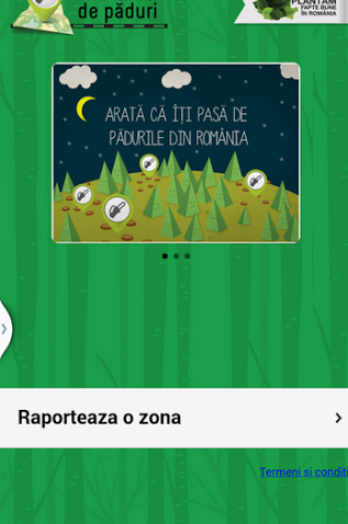 Aplicație mobilă pentru raportarea tăierilor de păduri din România