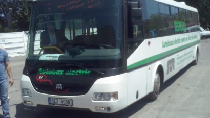 (FOTO+AUDIO EXCLUSIV) Primul autobuz electric care va circula pe străzile Constanţei