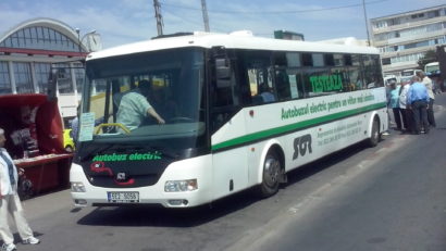(AUDIO + FOTO): Autobuz electric pe străzile Constanţei