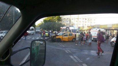 Accident în Constanţa, pe strada Soveja. Când „Noroc!” este cu ghinion