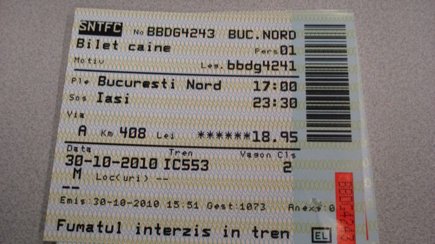 Bilete CFR cumpărate direct din tren