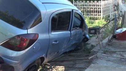 (VIDEO) Accident rutier în cimitir !