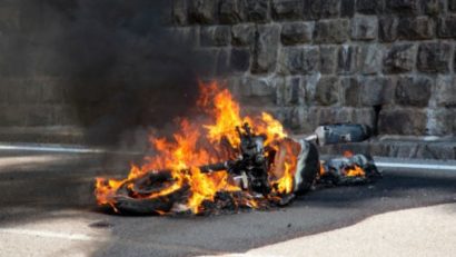 ACCIDENT de motocicletă pe Autostrada Soarelui