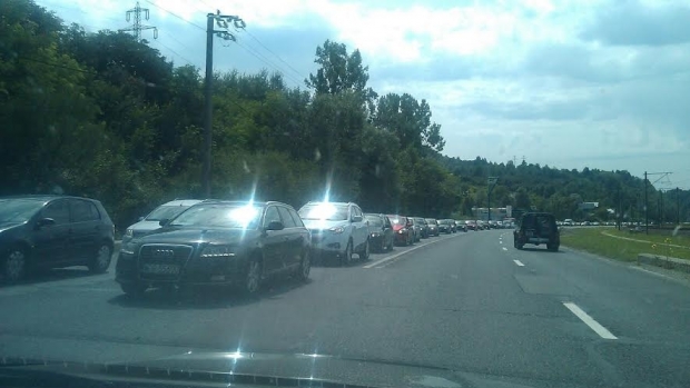 Trafic infernal spre munte, pe DN 1