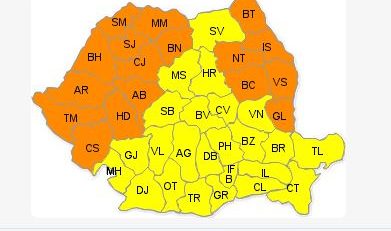Coduri PORTOCALIU și GALBEN. România, sub „zodia” caniculei