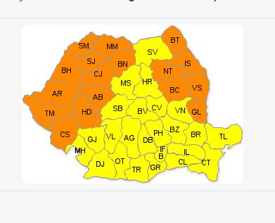 Coduri PORTOCALIU și GALBEN. România, sub „zodia” caniculei