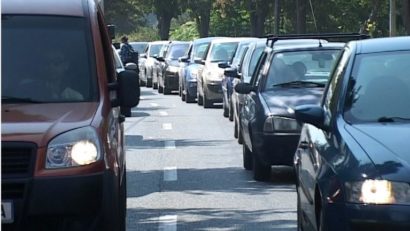 Trafic intens pe DN 39. Circulație îngreunată la Eforie Nord, din cauza unui accident în lanț