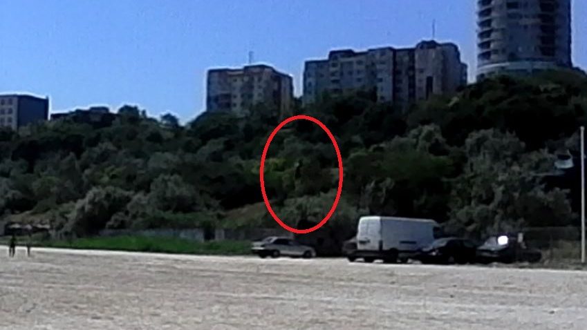 (VIDEO) Cu tiroliana, pe plaja Modern din Constanţa