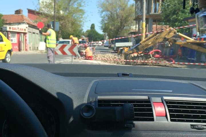 Lucrări în trafic, aglomeraţie