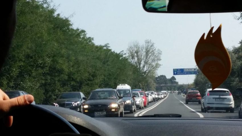 Trafic infernal pe DN 39, între Eforie și Agigea
