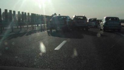 Un nou accident pe A2