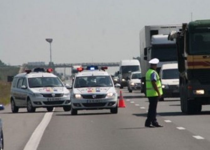 Circulație îngreunată pe autostrada A1 București – Pitești, pe sensul către Capitală