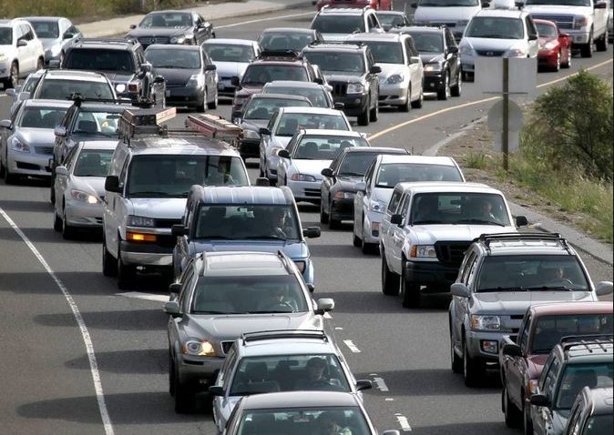 Aglomeraţie pe Autostrada A4, până la Agigea