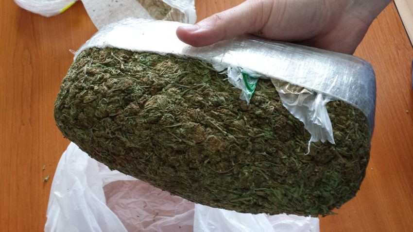 Traficant de cannabis prins de poliţişti