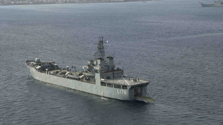 Nava de desant HS RODOS, în Portul Constanța