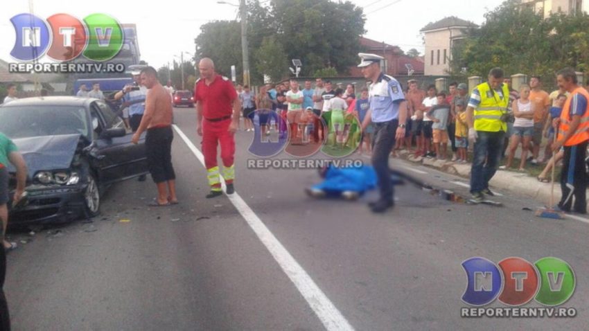 (UPDATE) Motociclist mort în accident rutier la Poarta Albă