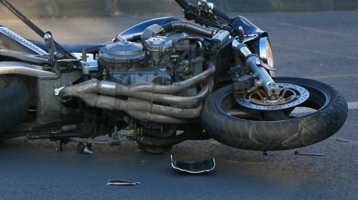 Motociclist accidentat în Piața Chiliei