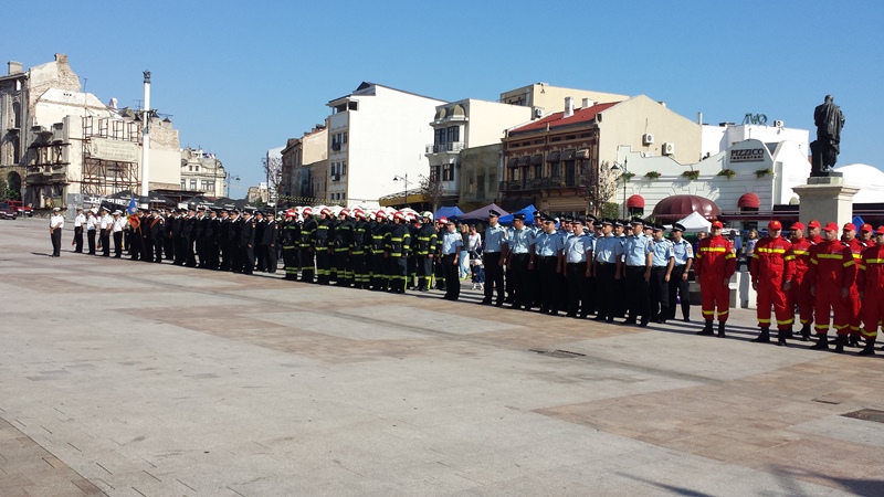 (FOTO+AUDIO) Recompense pentru pompierii militari ai ISU Dobrogea