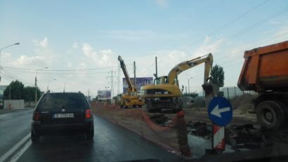 ATENŢIE, şoferi! Circulaţie îngreunată pe bulevardul Aurel Vlaicu