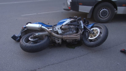 Pieton accidentat de un motociclist
