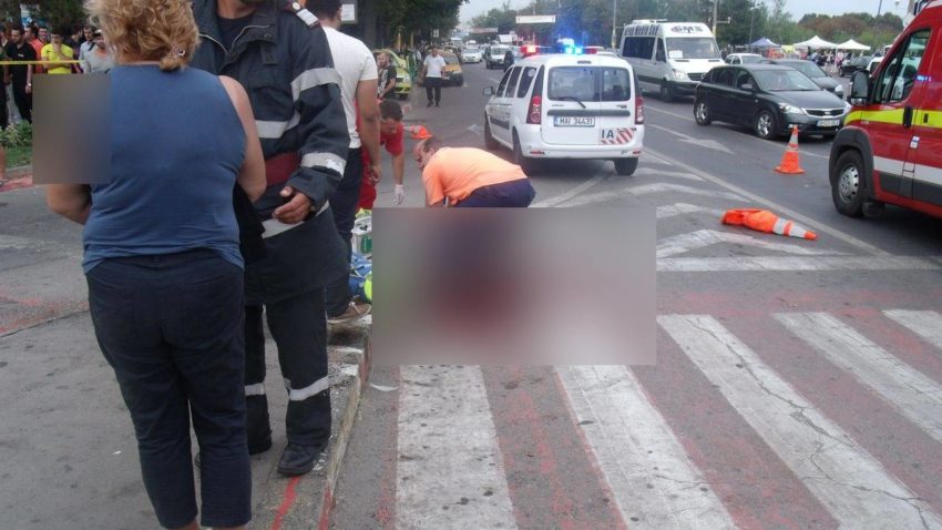 Accident în zona străzii Adamclisi