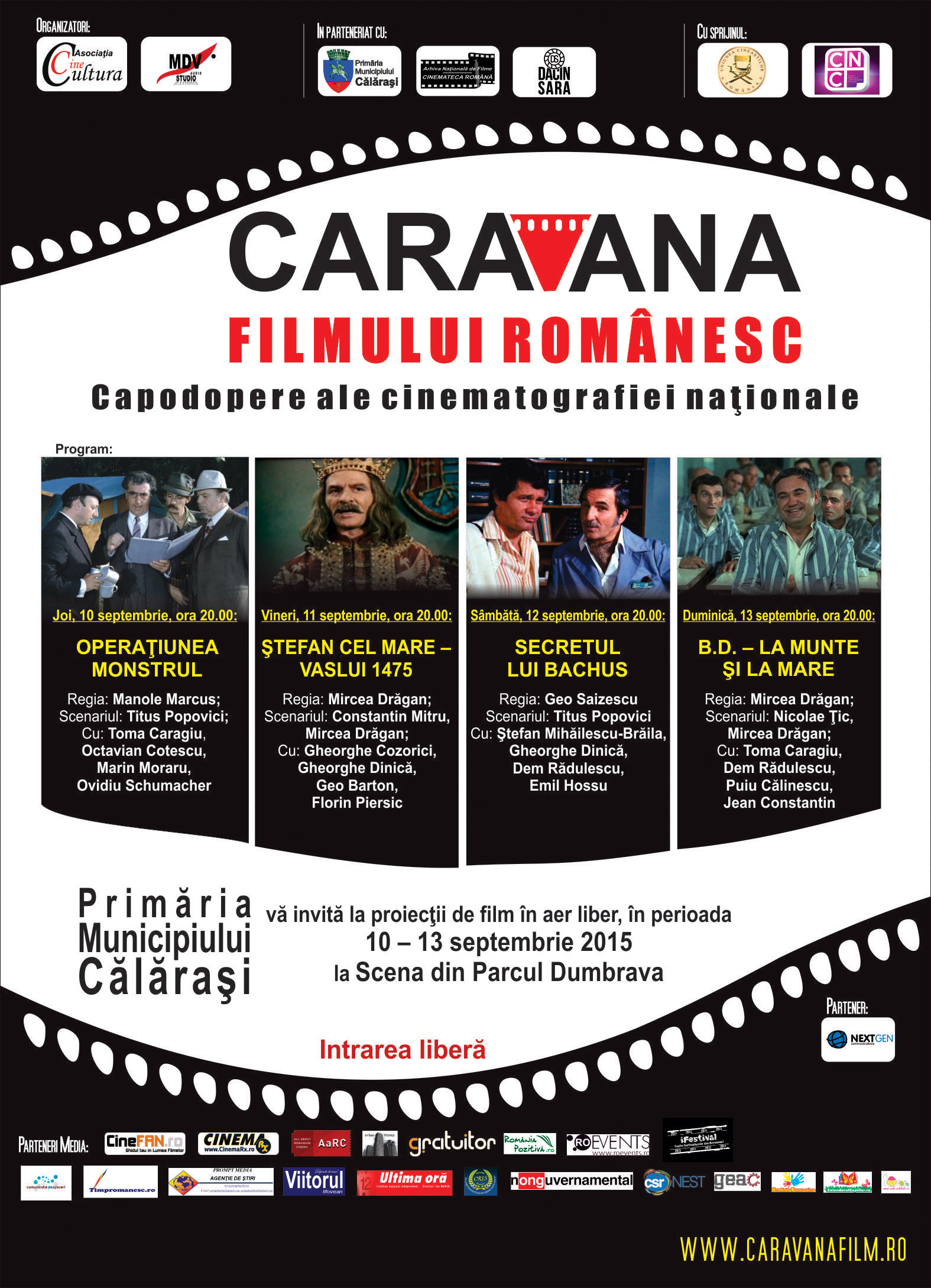 CERNAVODĂ. Continuă Caravana Filmului Românesc