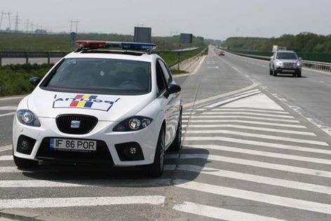 Vitezoman surpins de Radar pe Autostrada Soarelui