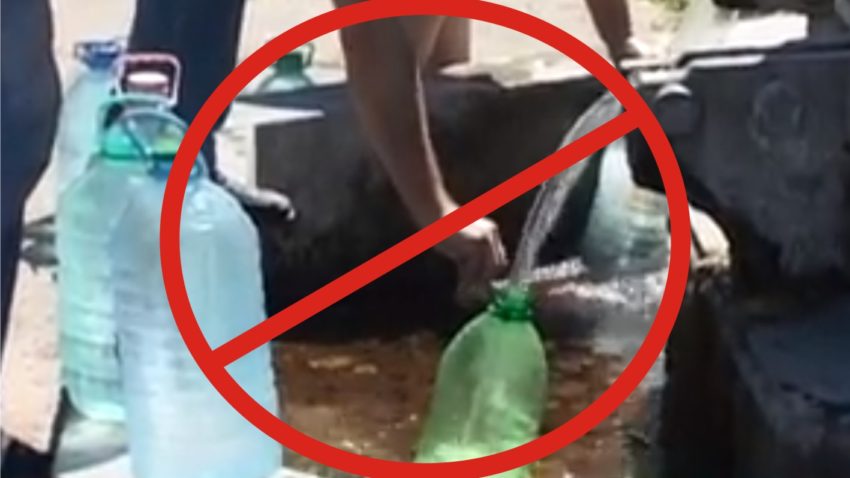 Apă improprie consumului la Movila Verde