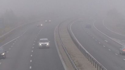 Cod galben de ceaţă în sud-estul ţării. Afectată, şi A2