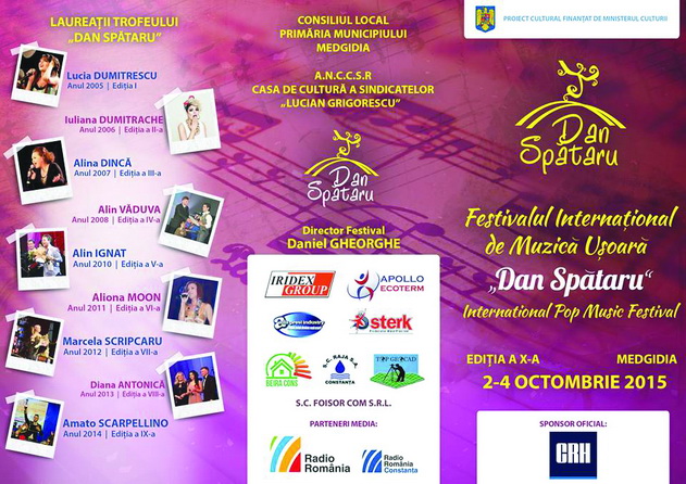 Festivalul „Dan Spătaru”, în week-end, la Medgidia