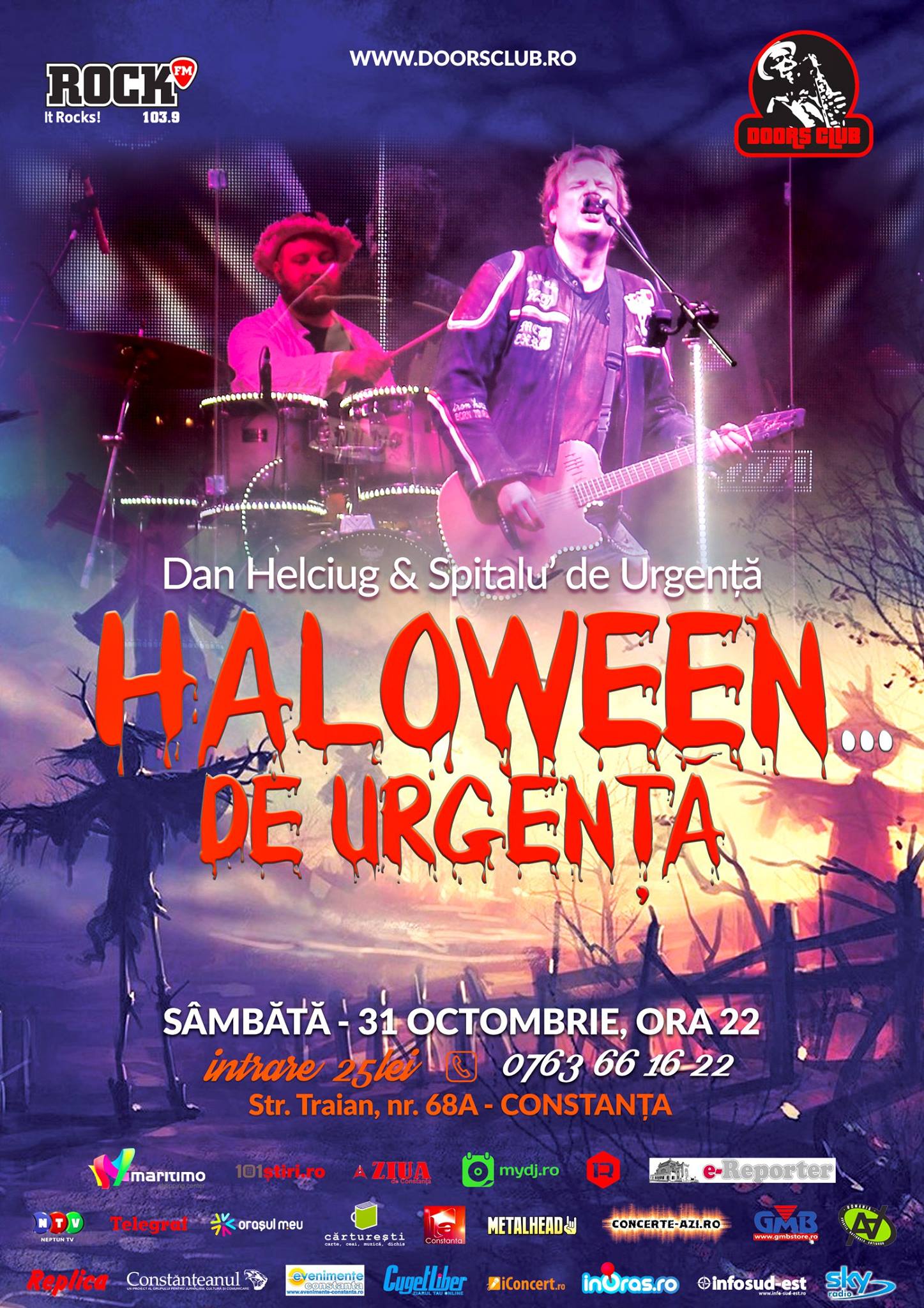 Dan Helciug concertează în Doors Club de Halloween