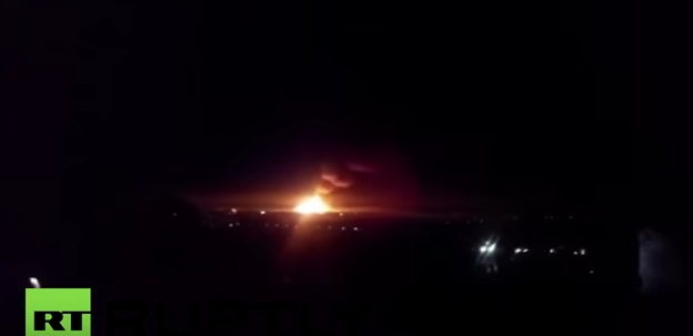 VIDEO: Incendiu şi explozii la un depozit militar din Ucraina