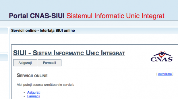 Noi căderi în sistemul informatic al CNAS