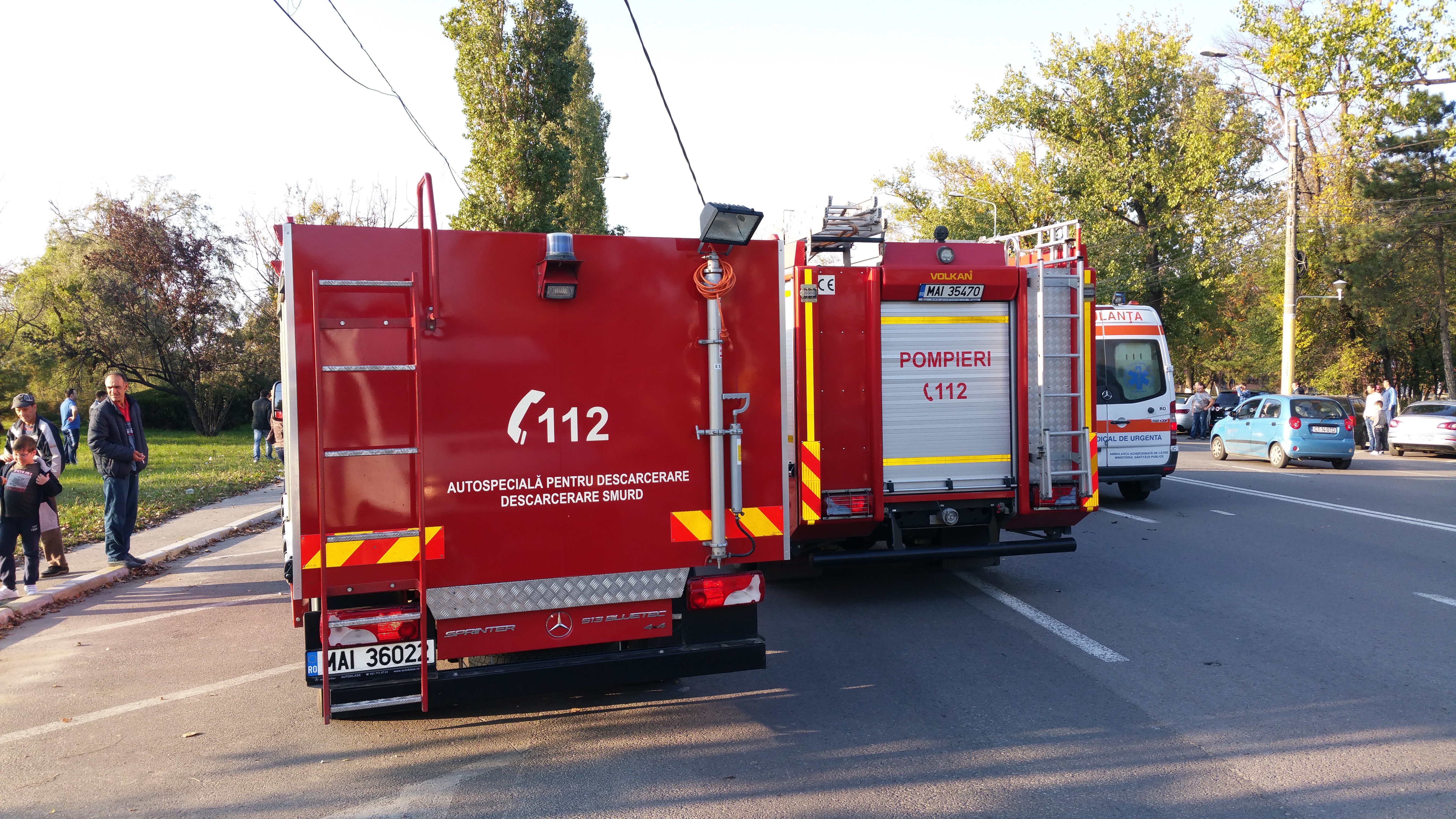 Update – CONSTANȚA: Accident de circulație grav pe podul de la Dorally. O persoană este încarcerată