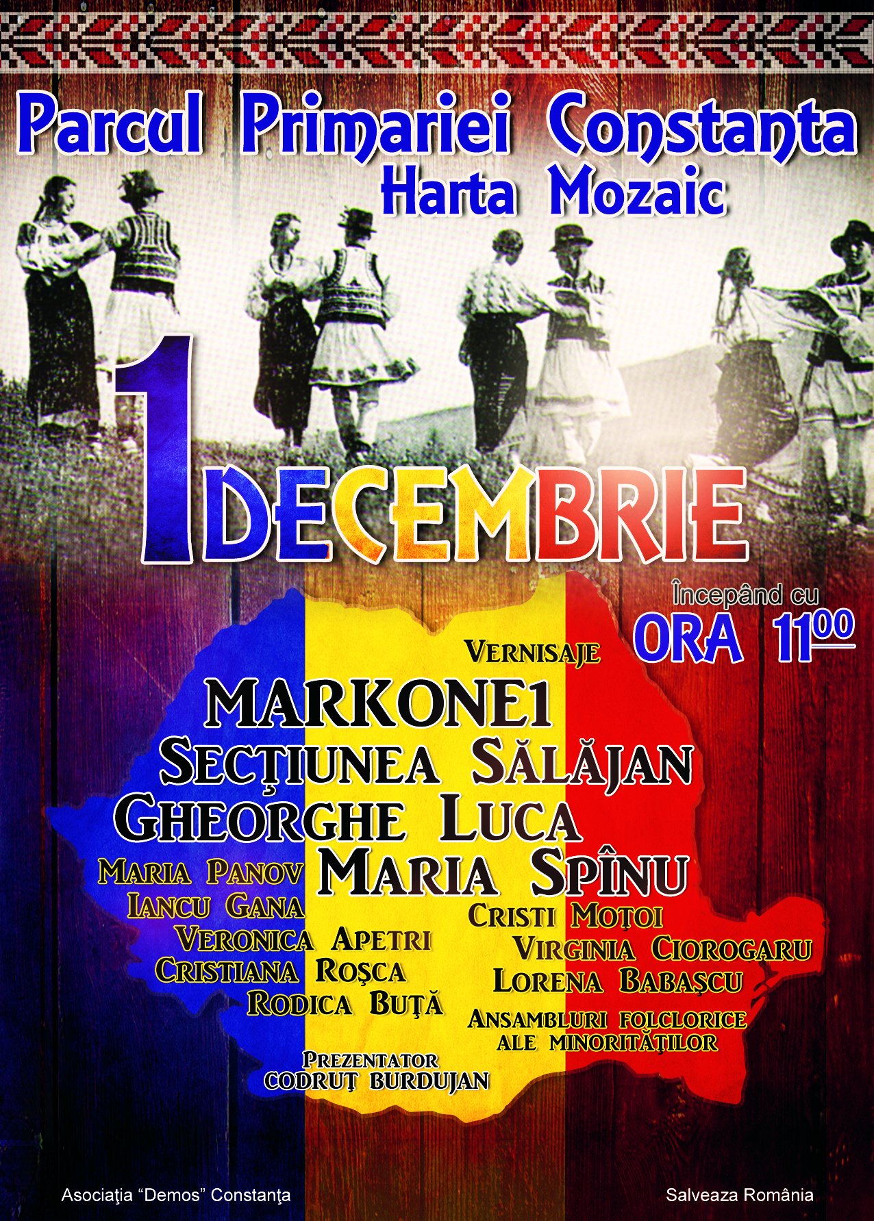 1 Decembrie la Constanța – Concerte la Harta Mozaic