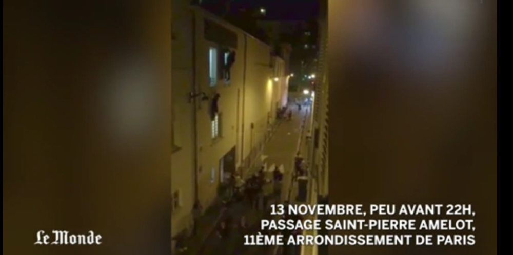 VIDEO: Atacul de la Bataclan. Spectatorii încearcă să scape pe ferestre