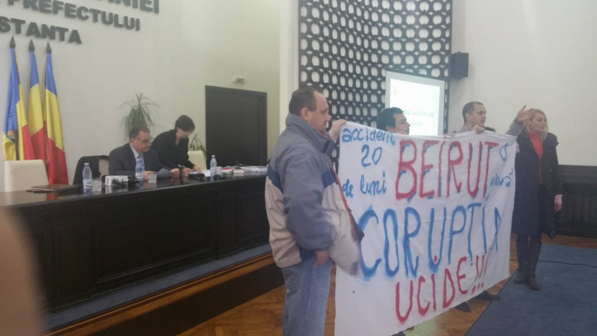 CONSTANȚA: Protest la Ședința Consiliului Local Municipal – video